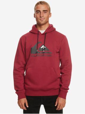 Burgundy Men's Quiksilver Big Logo Hoodie - Men's