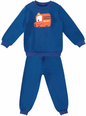 Denokids Fire Brigade Baby Boy Navy Blue Tracksuit Set