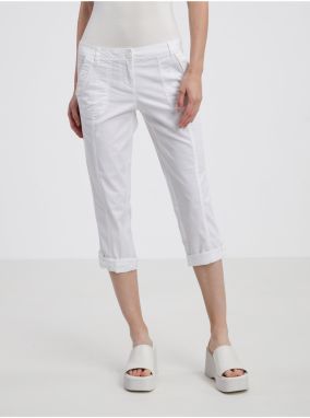 White women's three-quarter pants CAMAIEU - Ladies