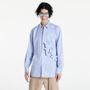 Comme Des Garçons SHIRT Mens Striped Shirt Woven White / Blue