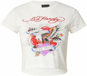 Ed Hardy Tričko  fialová / červená / čierna / biela