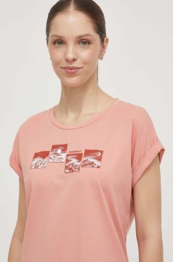 Športové tričko Mammut Mountain ružová farba