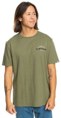 Quiksilver ARCHED TYPE Pánske tričko, khaki, veľkosť