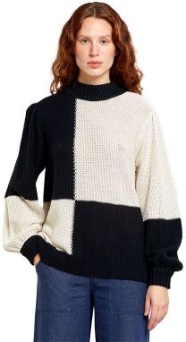 Dedicated Sweater Knitted Rutbo Blocks Black/Vanilla White