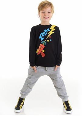 Denokids Zap Rocket Boys T-shirt Pants Set