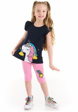 Denokids Unicorn Power Girls Kids T-shirt Leggings Suit