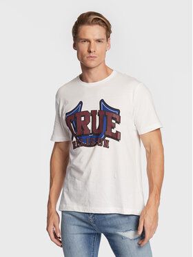 True Religion Tričko 106316 Biela Regular Fit