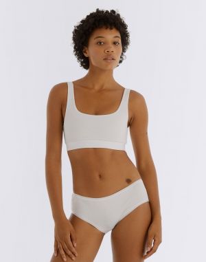 Organic Basics Core Rib Briefs White