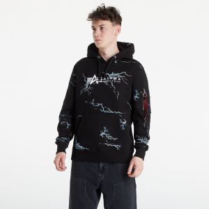 Alpha Industries Lightning AOP Hoody Black