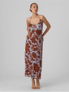 Brown-Blue Women Patterned MaxiDresses AWARE by VERO MODA Fatal - Women