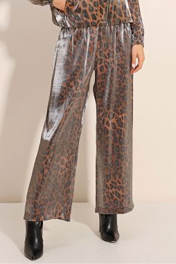 Bigdart Brown Shiny Fabric Trousers 6632