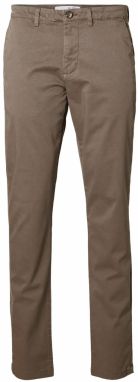 SELECTED HOMME Chino nohavice 'MILES FLEX'  mokka