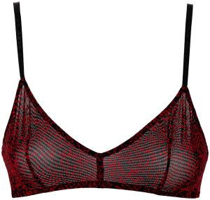 DKNY - Mesh red snake print podprsenka