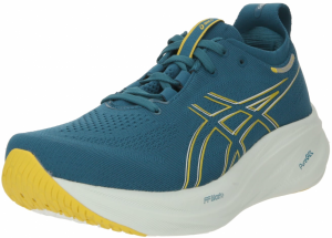 ASICS Bežecká obuv 'NIMBUS 26'  modrozelená / limetková / biela