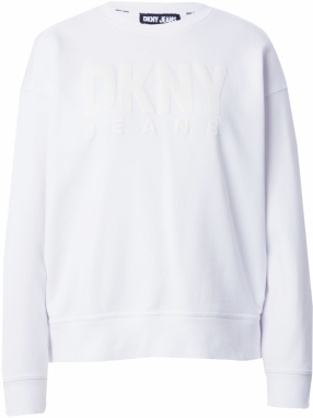 DKNY Mikina  biela / prírodná biela