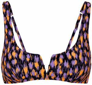 LSCN by LASCANA Bikinový top 'Lavista'  fialová / oranžová / čierna