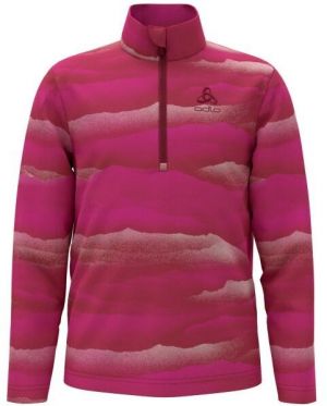 Odlo MID LAYER 1/2 ZIP ROY KIDSGRAPHIC Detská mikina, ružová, veľkosť