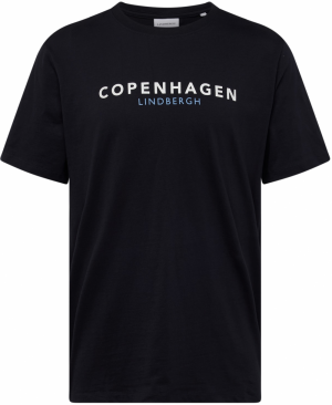 Lindbergh Tričko 'Copenhagen'  námornícka modrá / nebesky modrá / biela