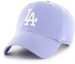 Bavlnená šiltovka 47brand MLB Los Angeles Dodgers fialová farba, s nášivkou, B-RGW12GWS-LVB