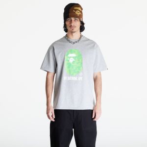 A BATHING APE Ink Camo Ape Head Short Sleeve Tee Gray