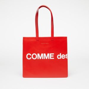 Comme des Garçons Huge Logo Tote Bag Red