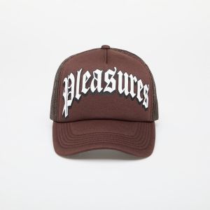 PLEASURES Twitch Trucker Cap Brown