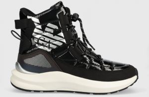 Snehule EA7 Emporio Armani Snow Boot čierna farba