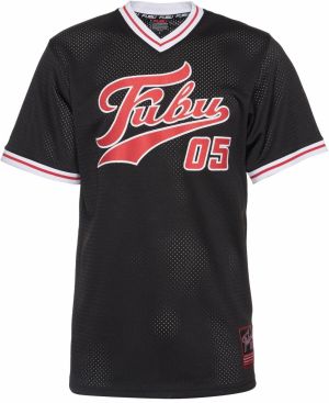 FUBU Tričko 'Varsity'  červená / čierna / biela