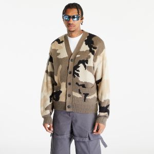 Patta Woodland Camo Knitted Cardigan Multi/ Woodland Camo