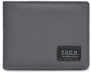 Sivá pánska kožená peňaženka VUCH Milton Grey