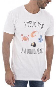 Tričká s krátkym rukávom Les Tricolores  J'PEUX PAS J'AI BOUILLABAISSE