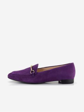 Women's purple suede loafers Högl Close - Women's