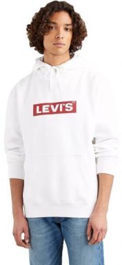 Levi's® T3 RELAXD GRAPHIC HOODIE Pánska mikina, sivá, veľkosť