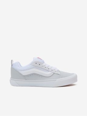 Light grey sneakers with leather details VANS Knu Skool - Women