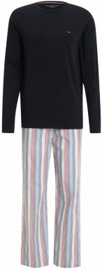 Tommy Hilfiger Underwear Dlhé pyžamo  námornícka modrá / svetlomodrá / červená / biela