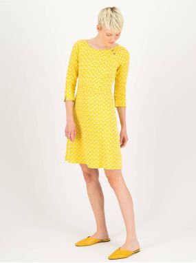 Yellow Women Patterned Dress Blutsgeschwister - Women