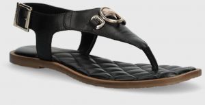 Kožené sandále Barbour Vivienne dámske, čierna farba, LFO0682BK12