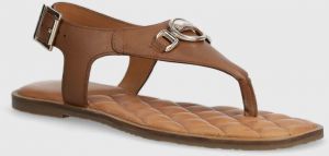 Kožené sandále Barbour Vivienne dámske, hnedá farba, LFO0682TA52
