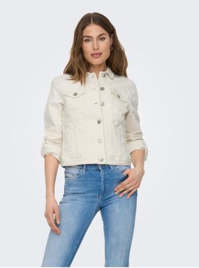 Cream women's denim jacket ONLY Tia - Women