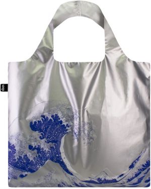 Loqi Katsushika Hokusai - The Great Wave Metallic Silver Bag