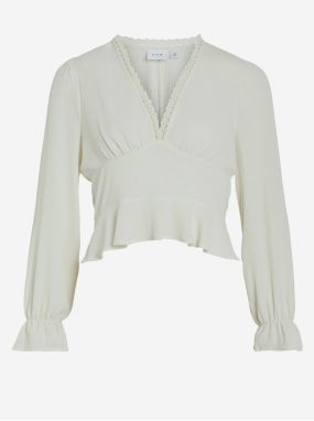 Creamy women's top VILA Vimka - Women