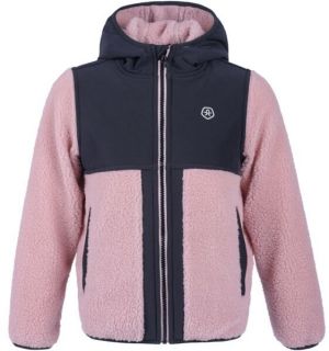 COLOR KIDS TEDDY FLEECE JACKET Pánska flísová mikina, ružová, veľkosť