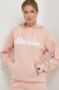 Mikina Ellesse Lyara OH Hoody dámska, ružová farba, s kapucňou, s potlačou, SGP16455