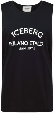 ICEBERG Tričko  čierna / biela