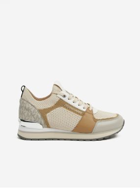 Michael Kors Billie Brown Beige Women's Sneakers - Women