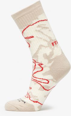Footshop Giza Desert Socks Ecru/ Red
