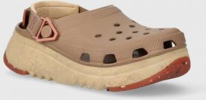 Šľapky Crocs Hiker High XCSP dámske, hnedá farba, na platforme, 209643.2Q9