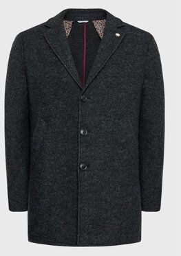 Manuel Ritz Vlnený kabát 3332C4900 223813 Čierna Regular Fit