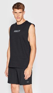 Hurley Tank top Evd Exp Tiger Muscle MTK0004060 Čierna Regular Fit