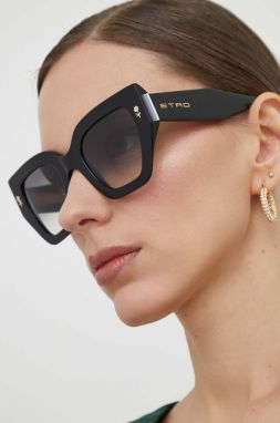 Slnečné okuliare Etro dámske, čierna farba, ETRO 0010/S